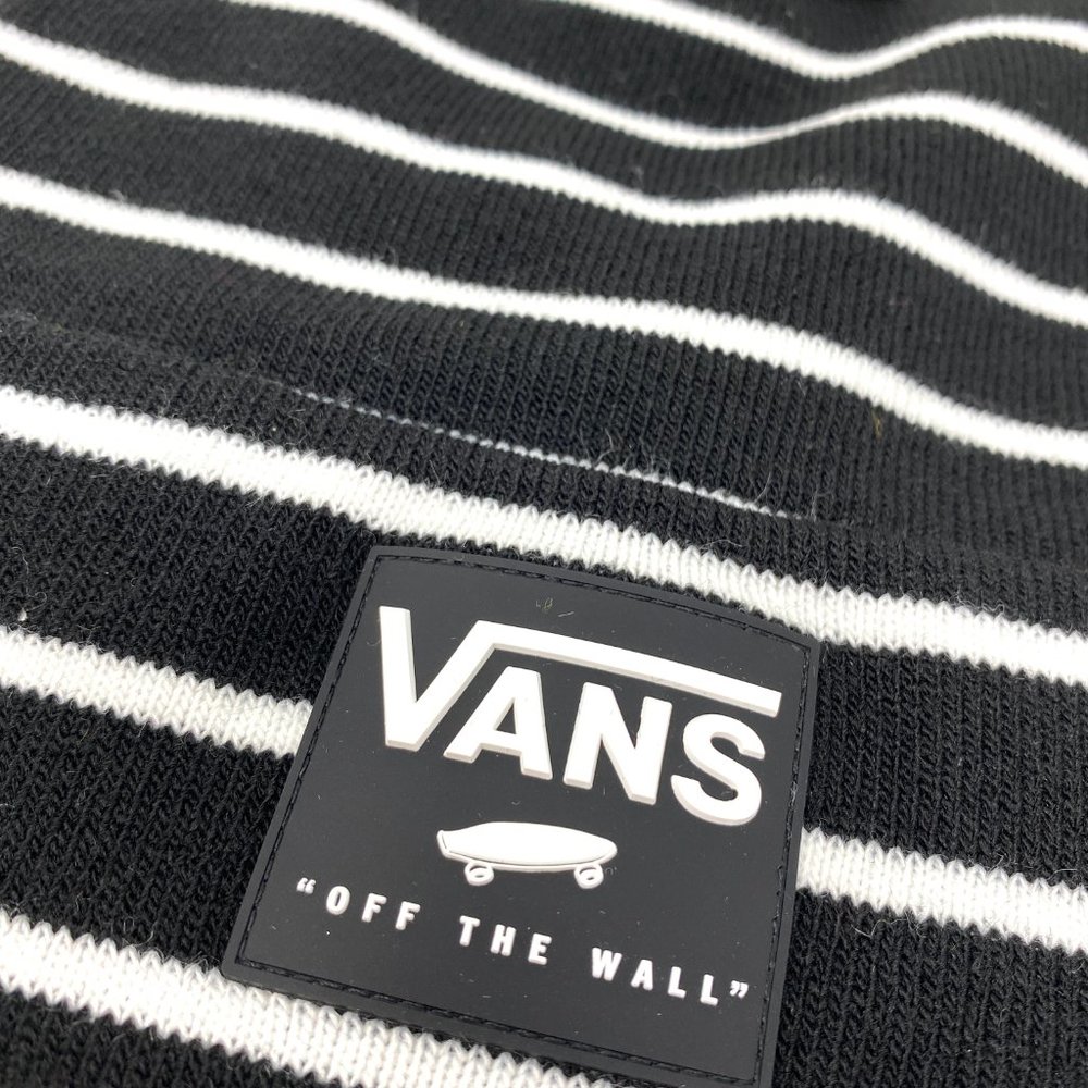 Vans MN Breaking Curf Beanie Black White Skateboarding Hat Women Men VN0A5GUV2UC - Picture 6 of 8